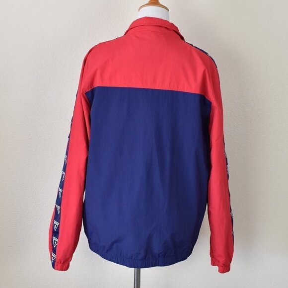 GUESS Vintage Style Zip Up Windbreaker Jacket L - Picture 8 of 11
